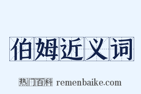 伯姆近义词是什么意思的图片